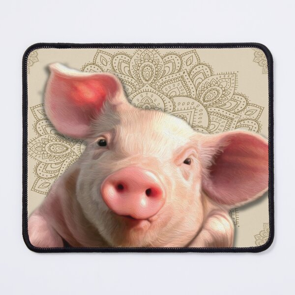 Item preview, Pig Vintage Mandala designed and sold by MatildaWatson.