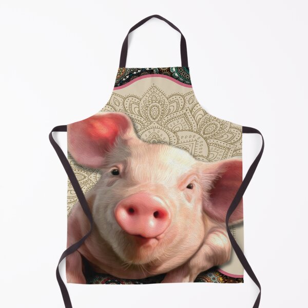 Item preview, Pig Vintage Mandala designed and sold by MatildaWatson.