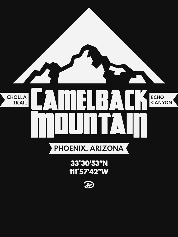 Camelback Mountain Arizona Hiking Kids T-Shirt by Noirty Designs