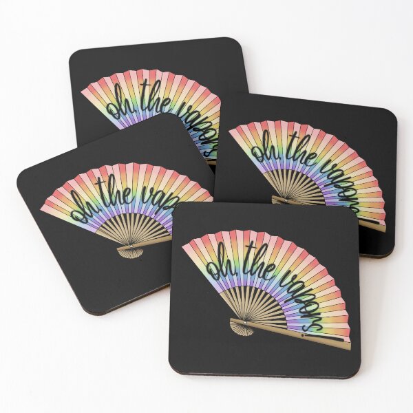Item preview, oh the vapors! folding fan designed and sold by spottedhound.
