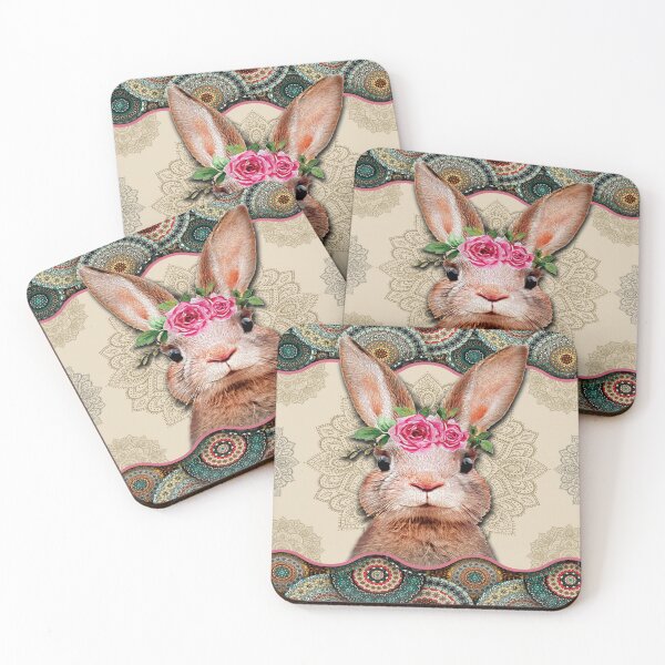Item preview, Rabbit Vintage Mandala designed and sold by MatildaWatson.