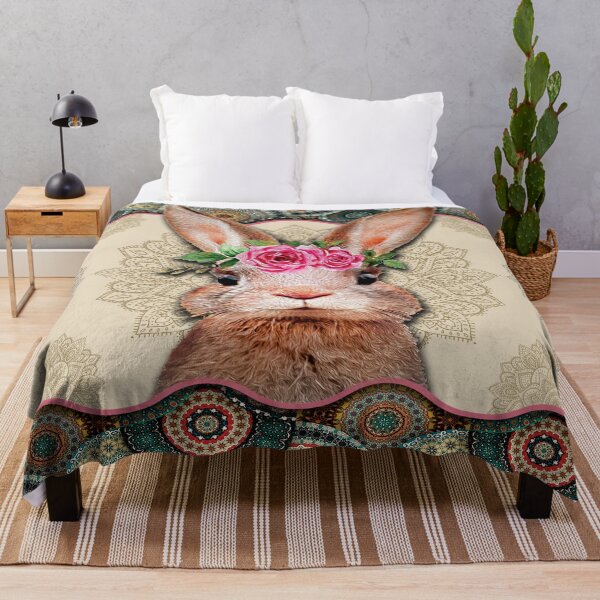 Item preview, Rabbit Vintage Mandala designed and sold by MatildaWatson.
