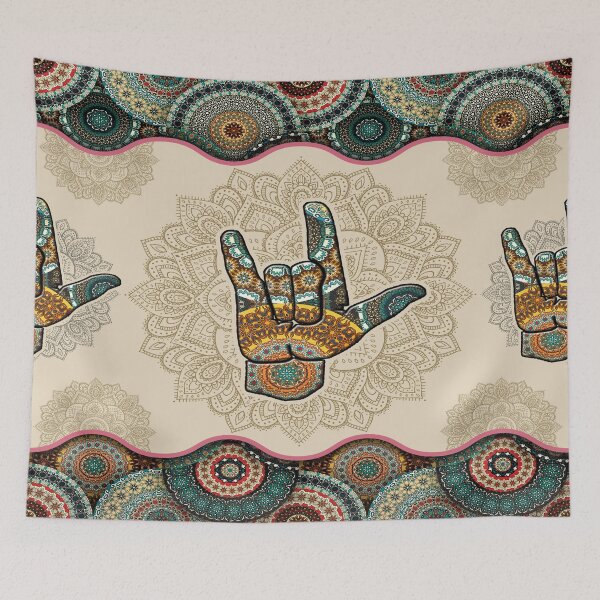 Item preview, Sign Language Vintage Mandala designed and sold by MatildaWatson.
