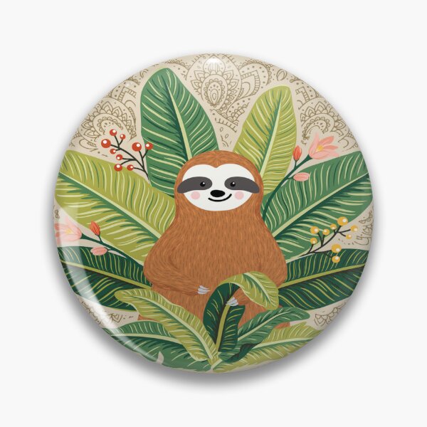 Item preview, Sloth Vintage Mandala designed and sold by MatildaWatson.