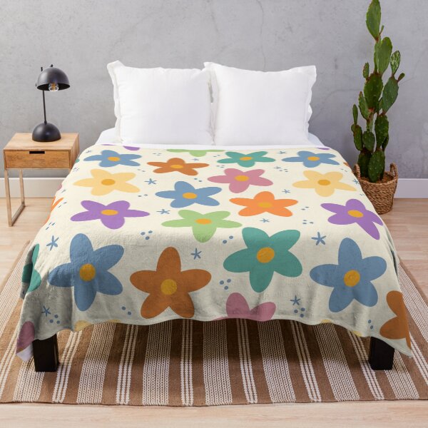Item preview, Colorful & Bright Flowers Pattern designed and sold by Fernanda's Studio.