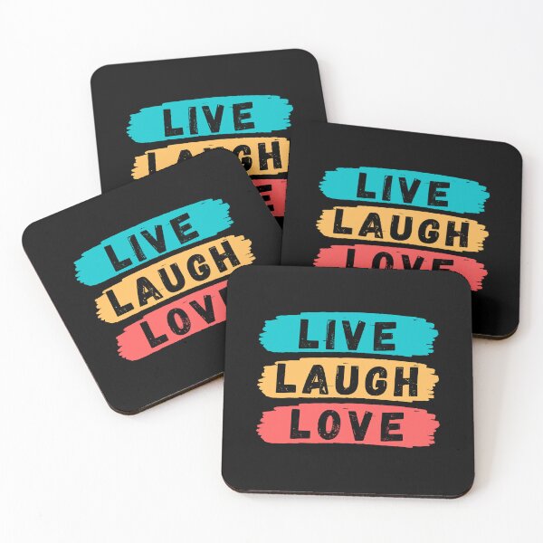 Item preview, Live Laugh Love - Short Motivational Phrases | Colorful Retro Love Typography designed and sold by Delandor.