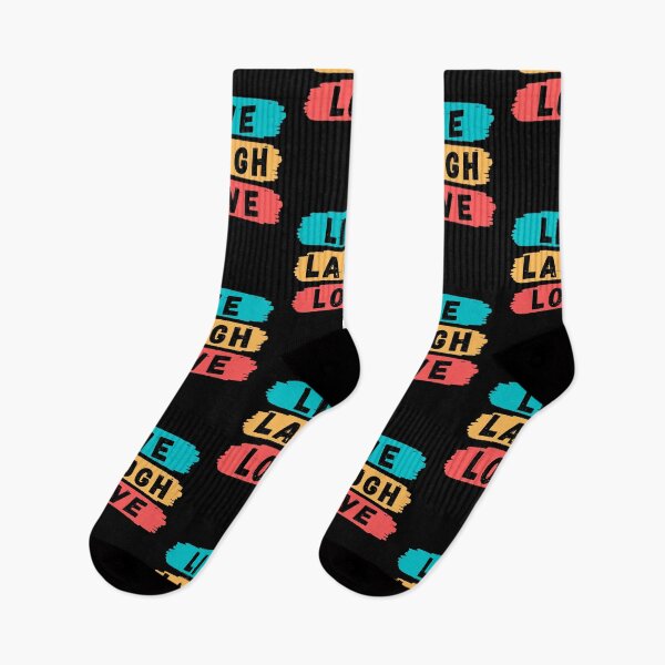 Item preview, Live Laugh Love - Short Motivational Phrases | Colorful Retro Love Typography designed and sold by Delandor.