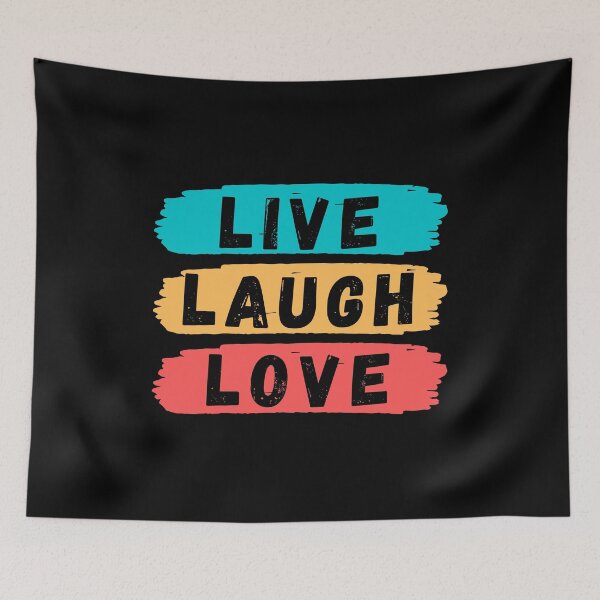Item preview, Live Laugh Love - Short Motivational Phrases | Colorful Retro Love Typography designed and sold by Delandor.