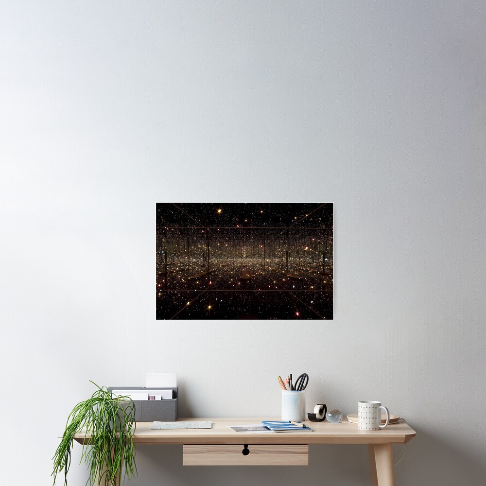 "Infinity Mirror Room Fireflies on Water painting" Poster by