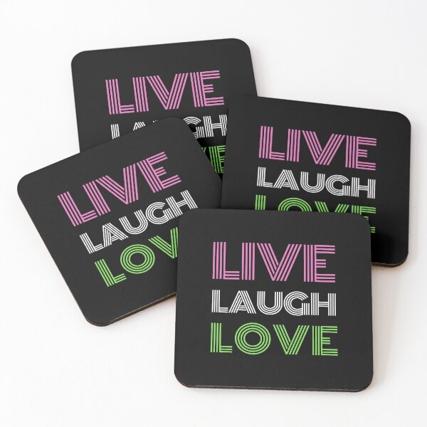 Item preview, Live Laugh Love - Short Motivational Quote | Colorful Retro Love Typography designed and sold by Delandor.