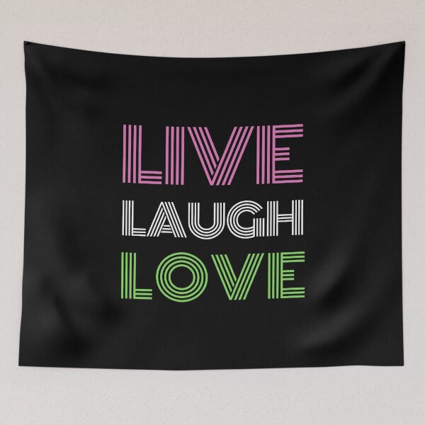Item preview, Live Laugh Love - Short Motivational Quote | Colorful Retro Love Typography designed and sold by Delandor.