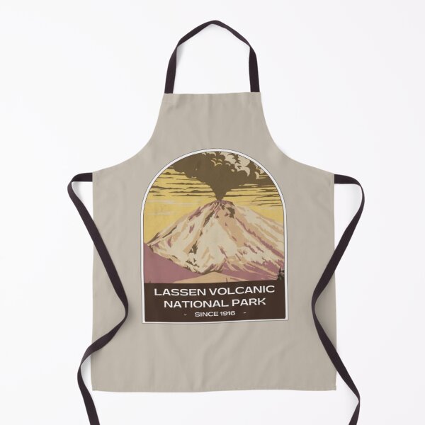 Item preview, Lassen Volcanic National Park Art Retro designed and sold by babyleafshop.