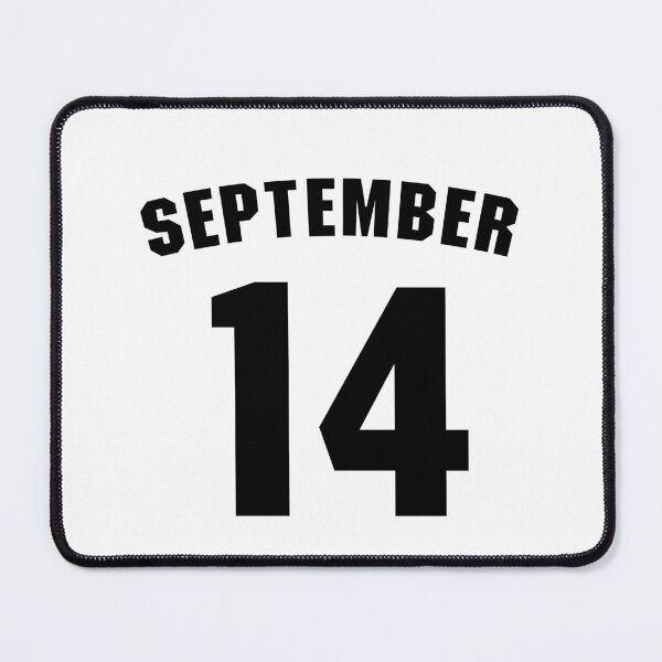Item preview, Date of birth 14 September birthday gift sport design designed and sold by Panya-Design.
