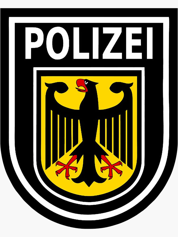 BEST SELLER Polizei German Logo Merchandise Essential | Sticker