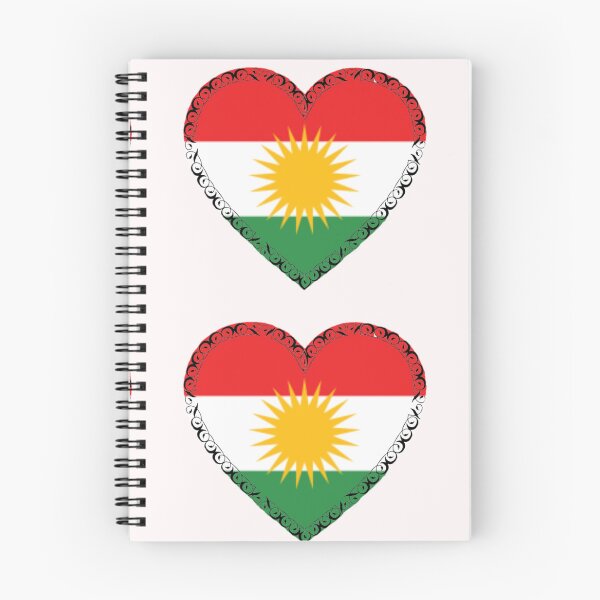 Item preview, KURDISTAN Flag in the shape of a heart designed and sold by KurdishShops.