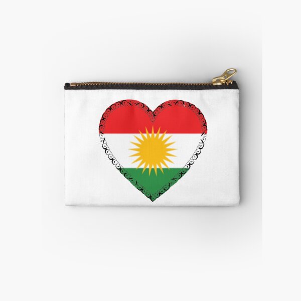 Item preview, KURDISTAN Flag in the shape of a heart designed and sold by KurdishShops.