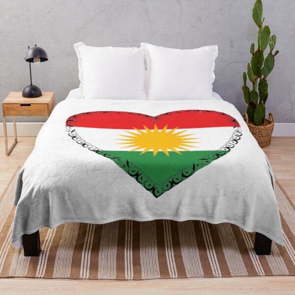 Item preview, KURDISTAN Flag in the shape of a heart designed and sold by KurdishShops.