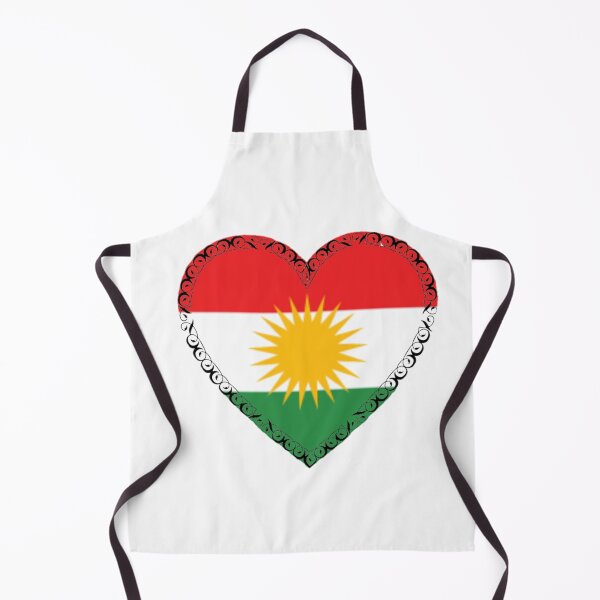 Item preview, KURDISTAN Flag in the shape of a heart designed and sold by KurdishShops.