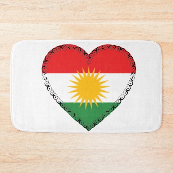 Item preview, KURDISTAN Flag in the shape of a heart designed and sold by KurdishShops.