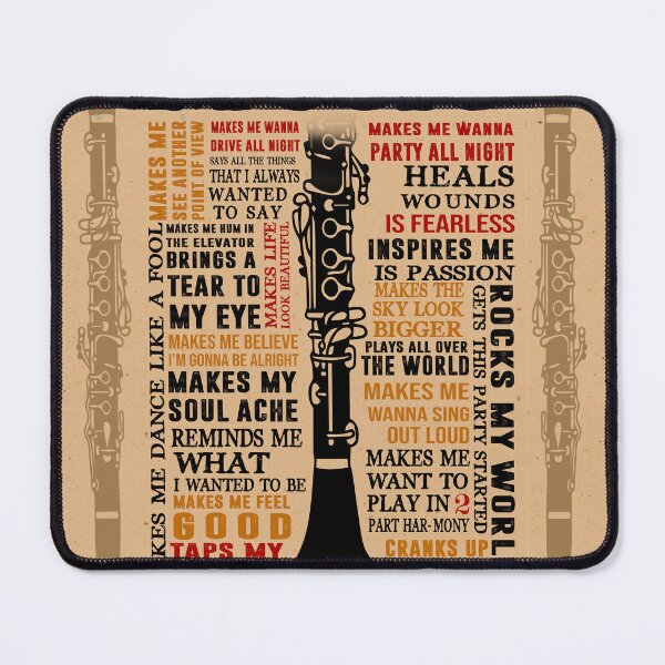 Item preview, Clarinet Music Typography designed and sold by Wilkinson39.