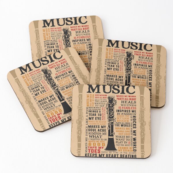 Item preview, Clarinet Music Typography  designed and sold by Wilkinson39.