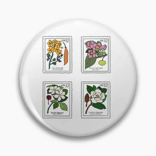 Artikelvorschau, Blühende Bäume Vintage Briefmarken-Designs entworfen und verkauft von masternanii.