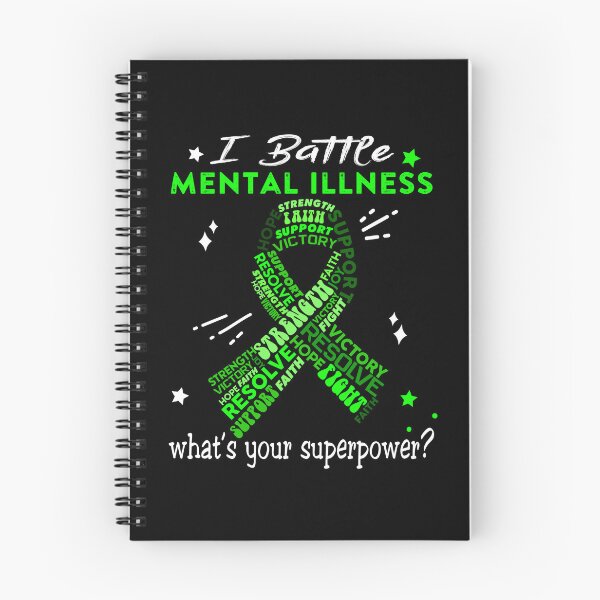 Item preview, Mental Illness Warrior, I Battle Mental Illness What's Your Superpower? designed and sold by Greggwillard.