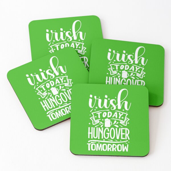 Item preview, Irish today Hungover tomorrow | Funny St. Paddy's Day | St. Patrick's Day designed and sold by Nfty-Planet01.