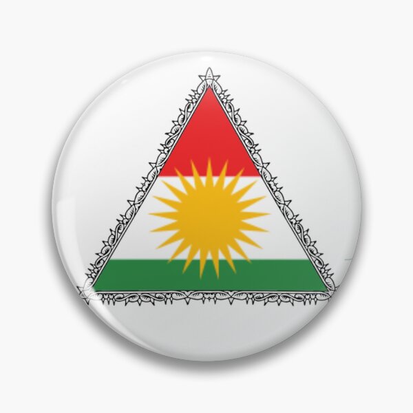 Item preview, Kurdistan flag in the form of a triangle designed and sold by KurdishShops.