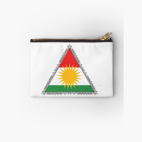 Item preview, Kurdistan flag in the form of a triangle designed and sold by KurdishShops.