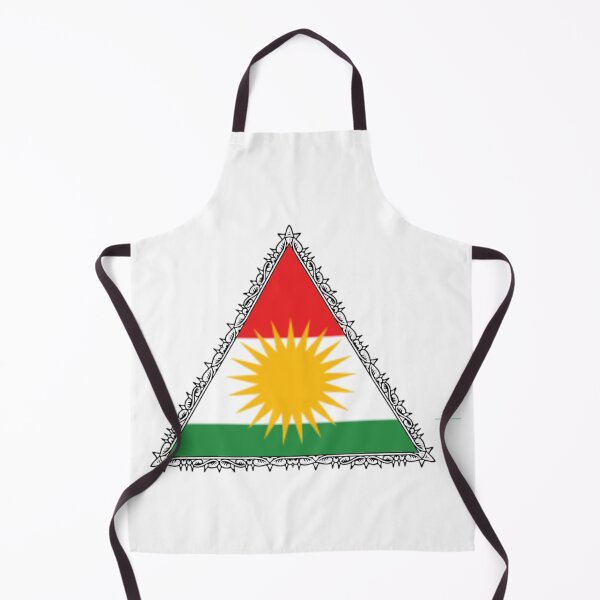 Item preview, Kurdistan flag in the form of a triangle designed and sold by KurdishShops.