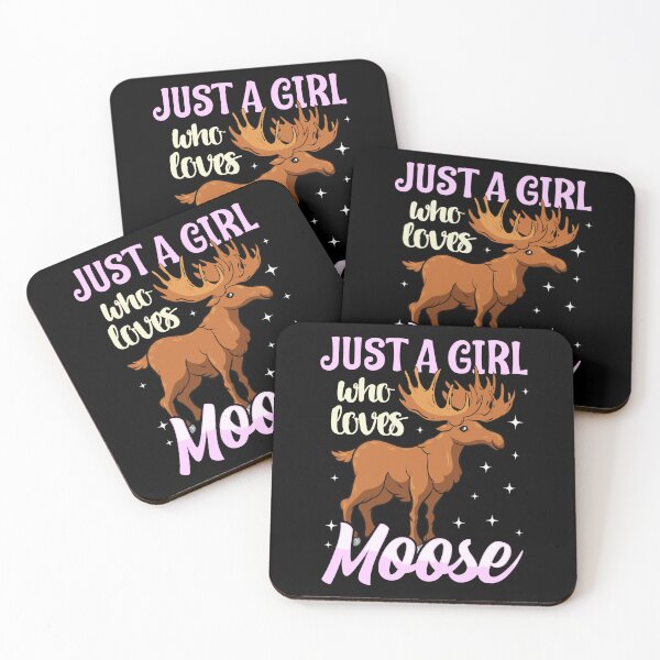 Item preview, Just A Girl Who Loves Moose Women Moose Lover Gift designed and sold by celestekey.
