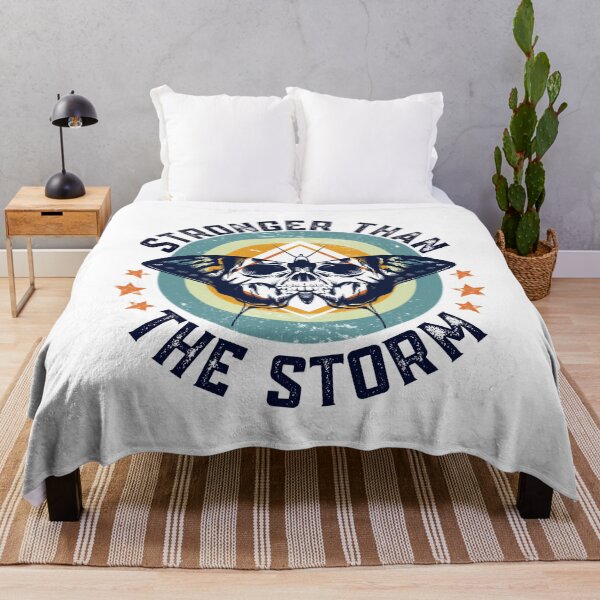 Item preview, Stronger than the storm, Encouraging Gifts for Her With a Retro Sunset and Grunge Skull Butterfly Design designed and sold by Auntieck.