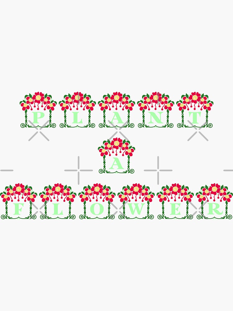 "Plant a Flower - Planters Color" Sticker for Sale by 206Grafiks