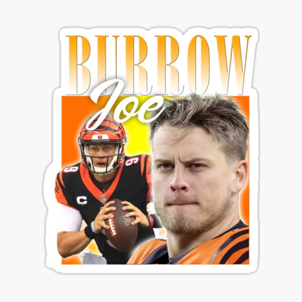 Joe Burrow 9 - Cincinnati Bengals Jersey Sticker for Sale by sgkrishna