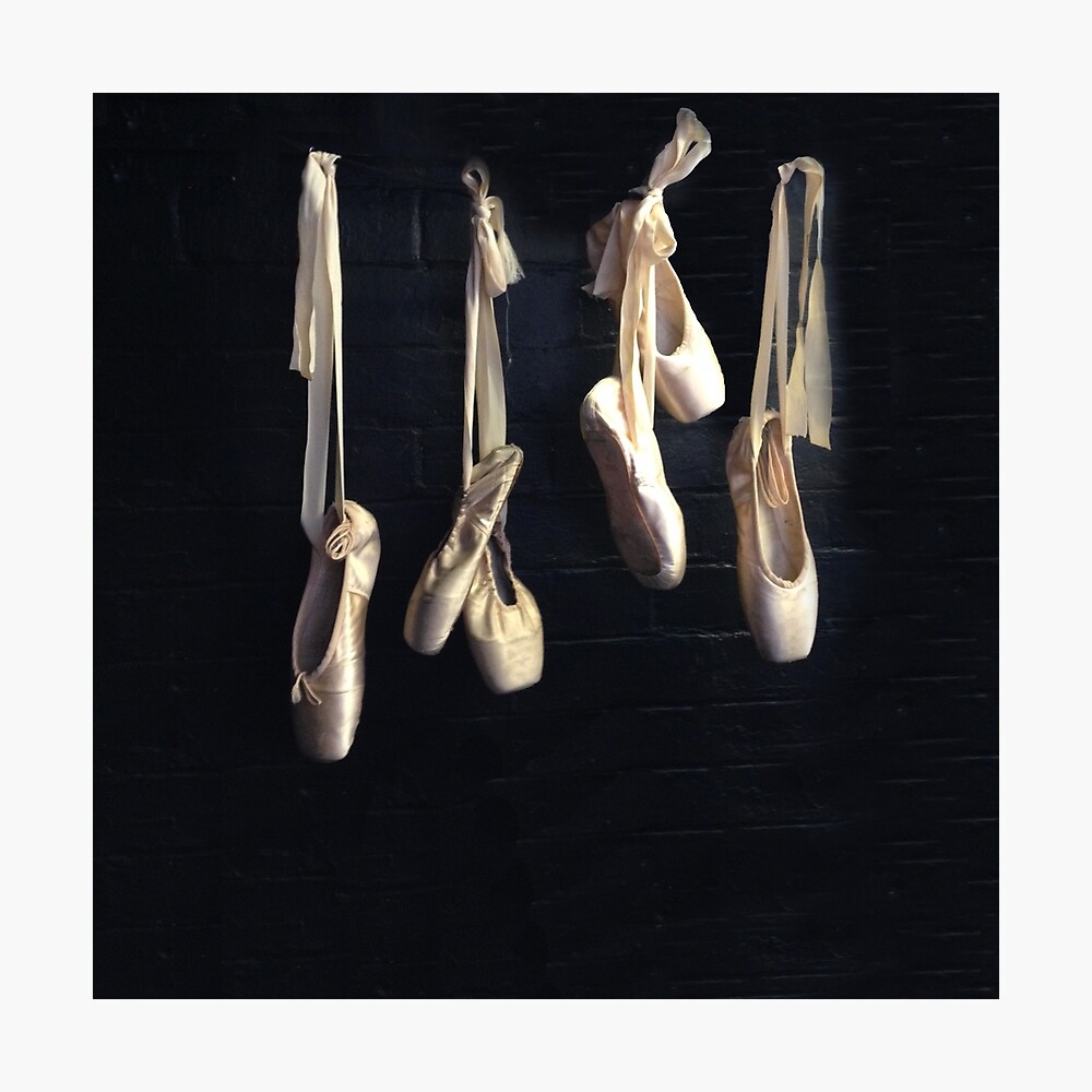 hanging pointe shoes