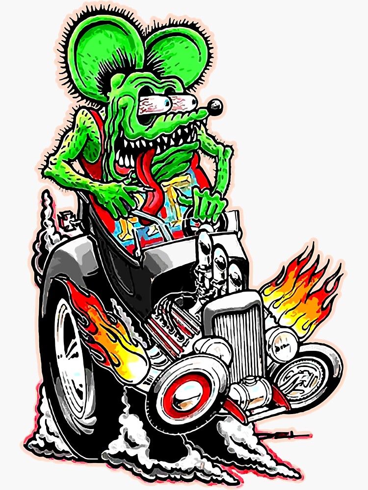 Official Rat Fink Original Merchandise Classic Sticker By