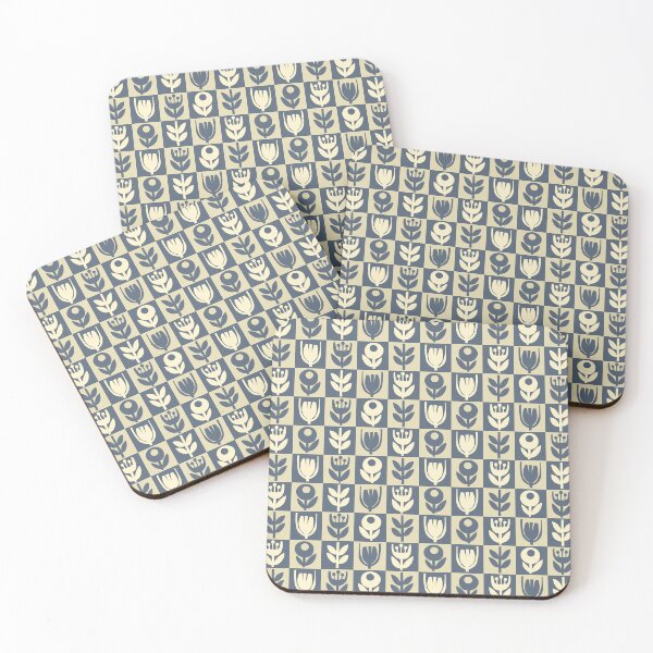 Item preview, Blomma, Retro Flower Checkered Pattern - Retro Styles designed and sold by BesanoStyle.