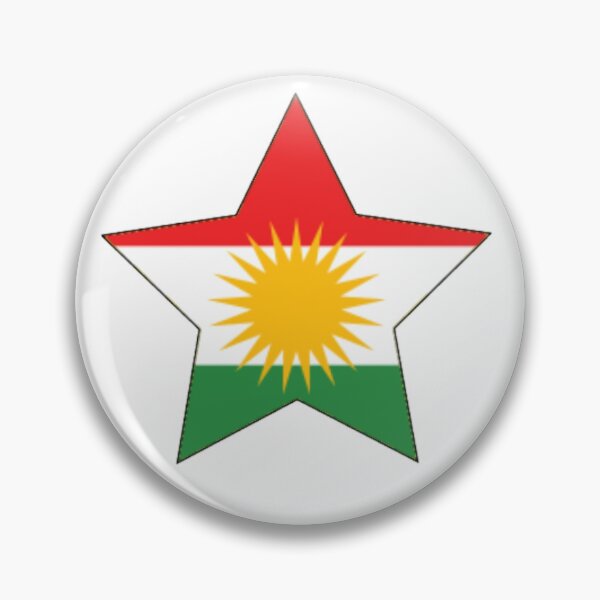 Item preview, Kurdistan flag in the shape of a star designed and sold by KurdishShops.