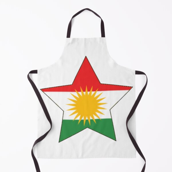 Item preview, Kurdistan flag in the shape of a star designed and sold by KurdishShops.