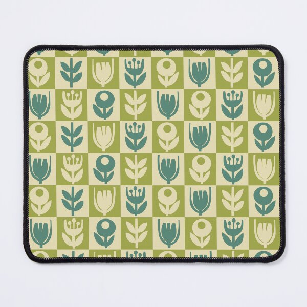 Item preview, Blomma, Retro Flower Checkered Pattern - Retro Styles designed and sold by BesanoStyle.