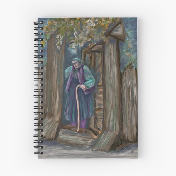 Item preview, Earthy elderly lady, original artworks, wallart, posters, cards, housewares, canvas prints  designed and sold by Freedomworx.