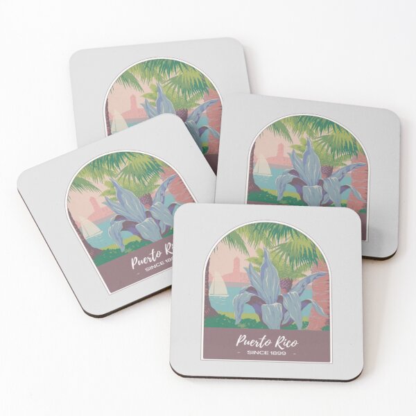 Item preview, Puerto Rico Travel Art Flower Vintage designed and sold by babyleafshop.