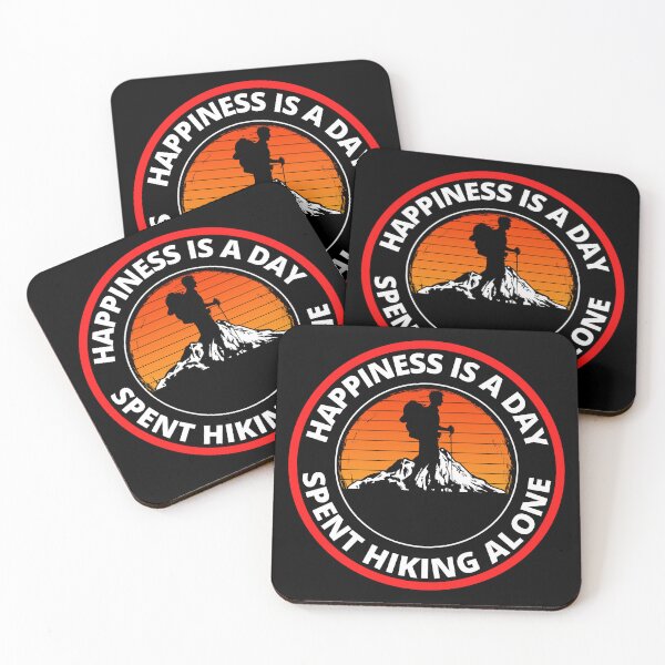 Item preview, Happiness Is A Day Spent Hiking Alone Climb Every Mountain Red designed and sold by RGRamsey.