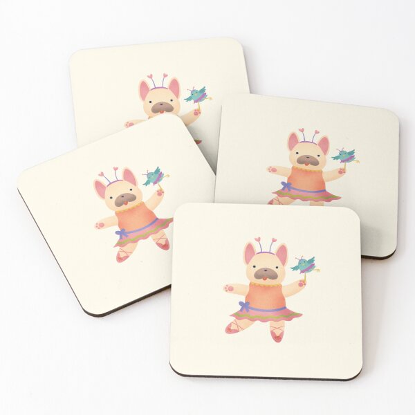 Item preview, Frenchie Ballerina - Cute Dog Illustration - Fawn designed and sold by squigglin.