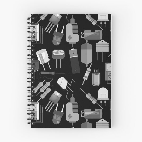 Item preview, Electronic components collage art designed and sold by EngineersArt.