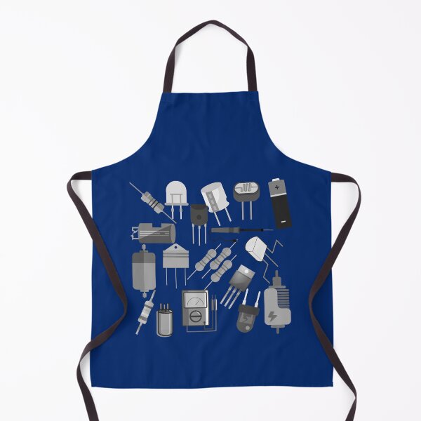 Item preview, Electronic components collage art designed and sold by EngineersArt.