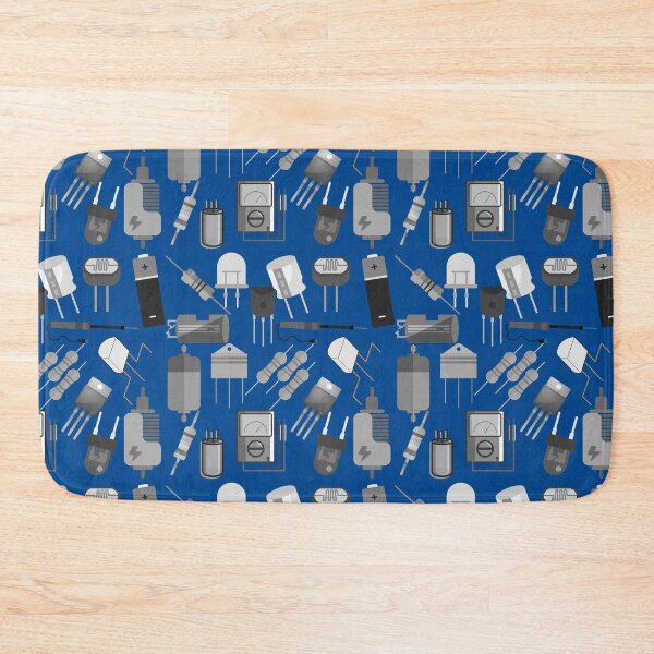Item preview, Electronic components collage art designed and sold by EngineersArt.