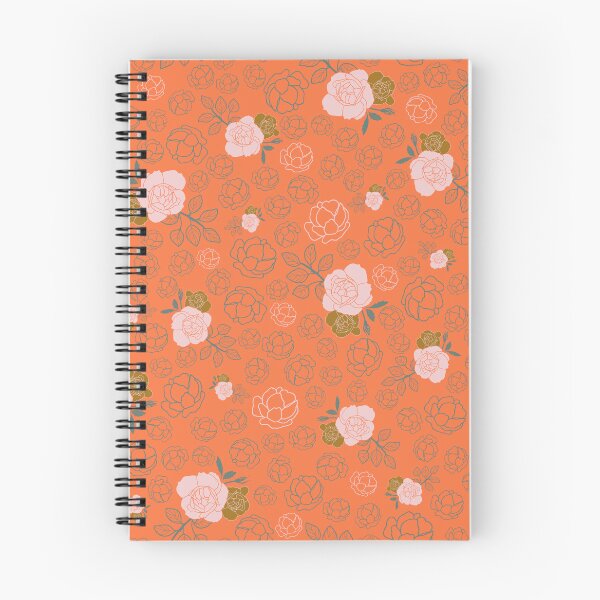 Item preview, GEOMETRIC ORANGE ROSE FLORAL PATTERN designed and sold by sheseddit.