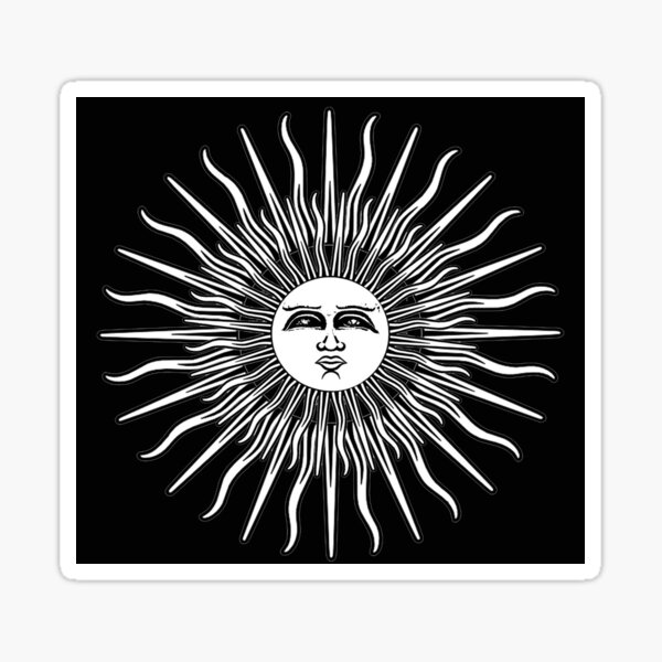 Folk Horror Revival. Sun - textless Sticker